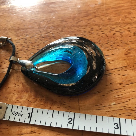 Glass Tear Drop Pendant - Picture 2 of 3